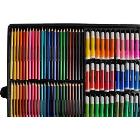 XXL Professional colored pencils - Drawing box 288 pieces - Coloring box - Pencil box-Drawing set - Marker box -Drawing case - Drawing set - Drawing case - Drawing set for children and adults