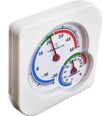 Thermometer/Hygrometer Analoog - Binnen en Buiten – Wit