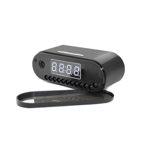 Spy Clock Alarm Clock - Digital Clock with Hidden Camera - Wifi Spy Clock - Motion Detection and Night Function - 4K/2K/1080P/ h.264 - iOS and Android