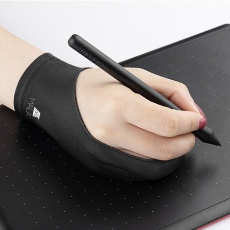 Tablet Zeichenhandschuh – Schwarz – iPad Tablet Handschuh – Zeichenkünstler Handschuh – Wacom Zeichen Tablet Handschuh