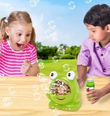 Bubble Machine Frog - Automatic Soap Bubble Machine - Bubble Machine - Soap Bubbles - Bubble Blower - With Bottle Soap Liquid - Green