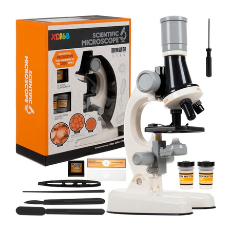 Microscope For Kids - Junior Science Microscope - Educational - Up to X1200 - LED Lighting - Educational Kids Toys