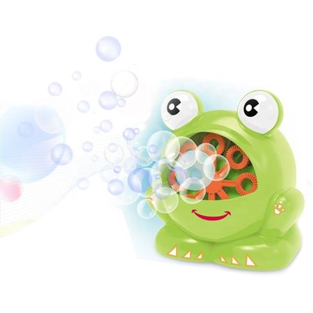 Bubble Machine Frog - Automatic Soap Bubble Machine - Bubble Machine - Soap Bubbles - Bubble Blower - With Bottle Soap Liquid - Green