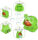 Bubble Machine Frog - Automatic Soap Bubble Machine - Bubble Machine - Soap Bubbles - Bubble Blower - With Bottle Soap Liquid - Green