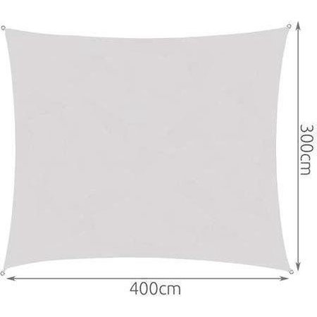 Luxury Shade sail 4 x 3 color gray / sunshade / sun protection / water resistant and UV-protective