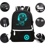 Glow In The Dark Backpack Boy - Design Backpack