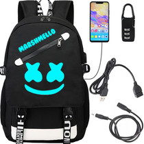 Glow In The Dark Rugzak Smile - Design Backpack - Rugtas