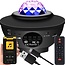 LED Star & Wave Star Projector Night Lamp Bluetooth & Remote Control Sleep Music