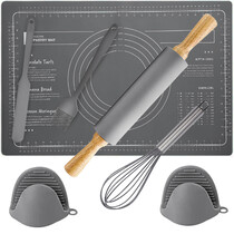 Silicone Baking, Cooking and Dough Kneading Set with Accessories