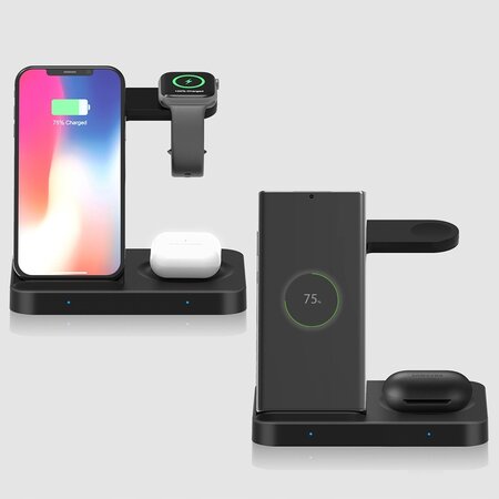 Wireless Charging Station for iPhone, Watch, Airpods / Smartphone, Smartwatch, Buds