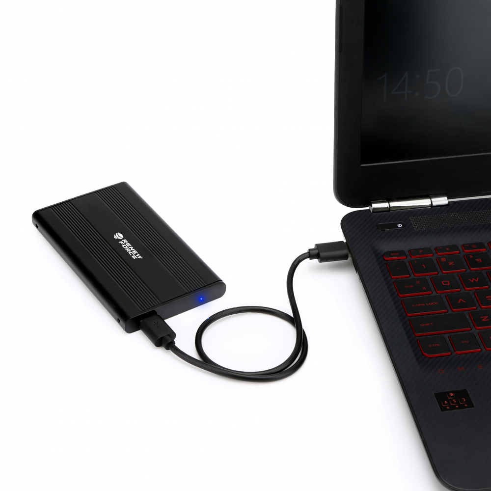 Jansicotek Hard Drive Enclosure USB3.0 5Gbps to SATA 2.5 inch SSD HDD  Laptop External Hard Drive Enclosure, Support 6TB [Support UASP SATA III]
