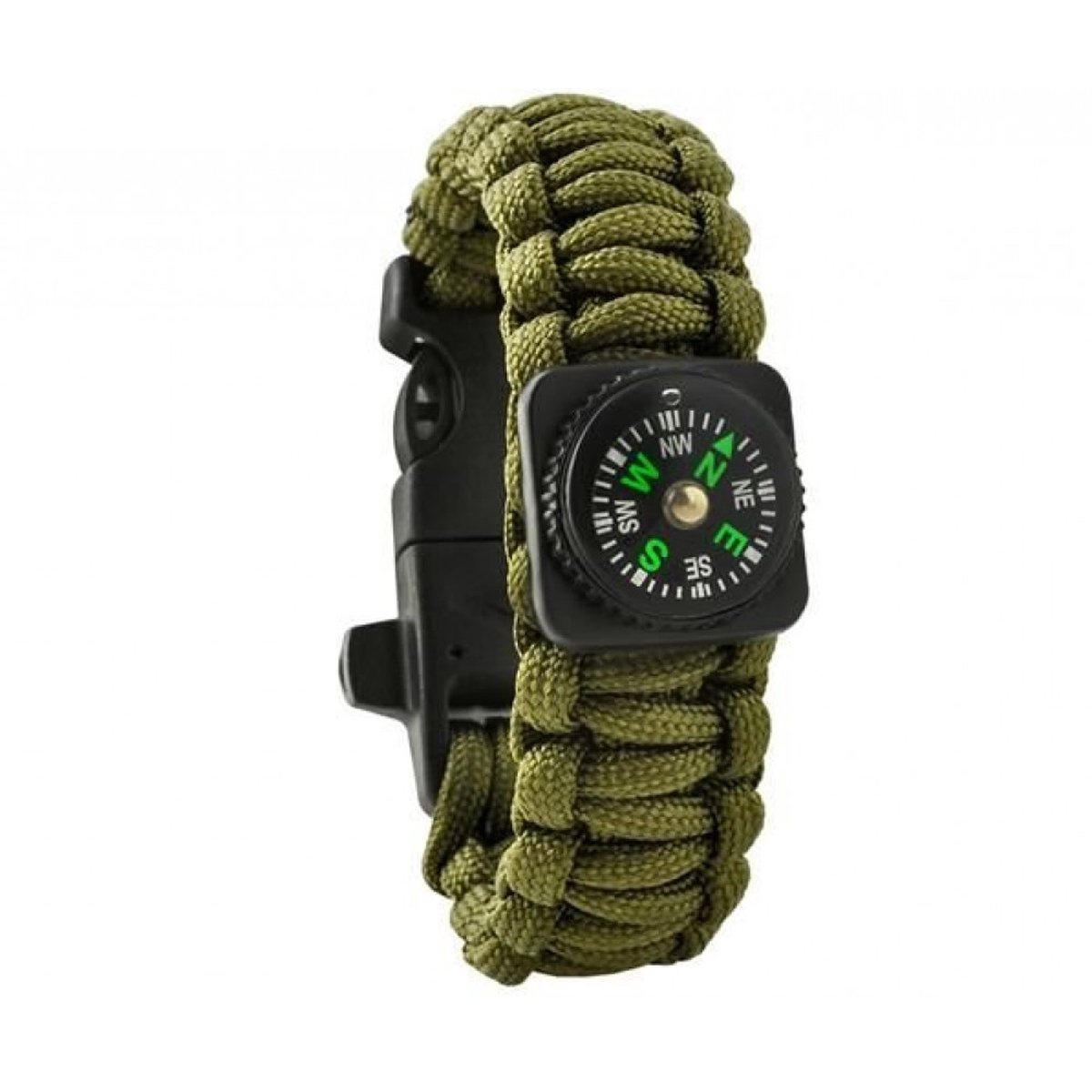 Paracord Armband Army Green 5in1 Tool Survival Out