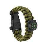 Paracord Armband Army Green 5in1 Tool Survival Out