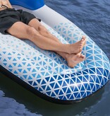 Hydro Force Floating Lounge Bed Float Lounger Single - 191 x 107 cm - Pool Air Mattress - Blue/White