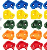 TRIZAND Climbing Stone Set - Climbing stone set for climbing wall - PE - Multicolor