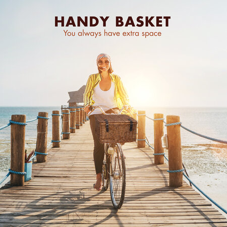 Bicycle Gear Bicycle basket/Baker's basket Reed - 30 liters - 45 x 30 x 25 cm