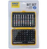 Kinzo Bit set - 71-piece - Durable Steel - Handy Storage Box