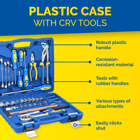 Kinzo Tool set in case 56 pieces