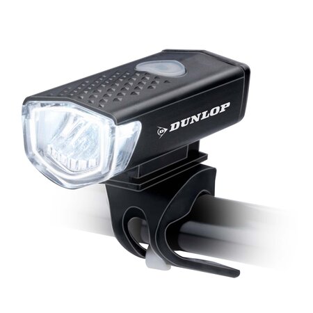 Dunlop Bicycle Light Set - 2 Pieces: Red / White Light - USB Rechargeable