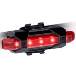 Dunlop Bicycle Light Set - 2 Pieces: Red / White Light - USB Rechargeable