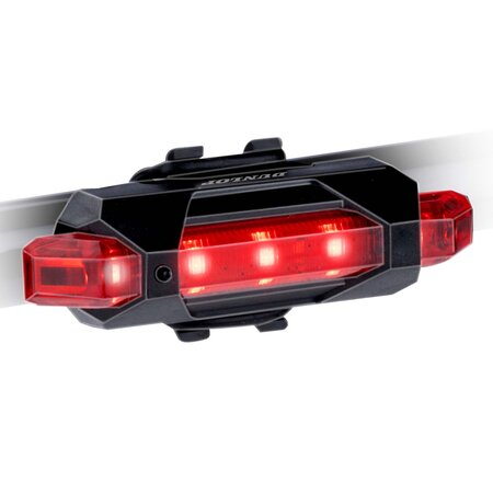 Dunlop Bicycle Light Set - 2 Pieces: Red / White Light - USB Rechargeable