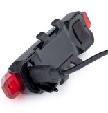 Dunlop Fahrradlicht-Set – 2-teilig: rotes/weißes Licht – wiederaufladbar über USB