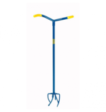 Gardenclaw Gardenclaw Gartenkralle GC821-06 – Grabegabel – 14,5 x 14,5 x 95,5 cm – Blau/Gelb