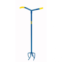 Gardenclaw Gartenkralle GC821-06 – Grabegabel – 14,5 x 14,5 x 95,5 cm – Blau/Gelb