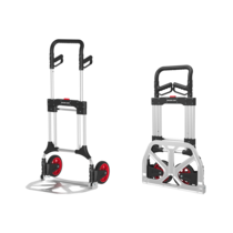 Foldable Hand Truck - Load capacity up to 200KG - Transport trolley - 60 x 9 x 102 CM - Lightweight Aluminum