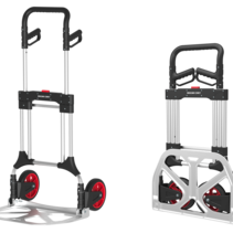 Zusammenklappbarer Sackkarre – Tragfähigkeit bis zu 200 kg – Transportwagen – 60 x 9 x 102 cm – leichtes Aluminium