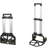 Stanley Zusammenklappbarer Sackkarre FXWT-705 – max. 70 kg – 41 x 40 x 104 cm – Reifen für jedes Gelände – Schwarz/Silber