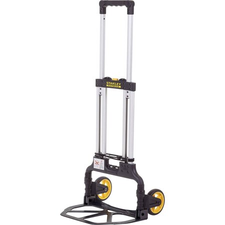 Stanley Zusammenklappbarer Sackkarre FXWT-705 – max. 70 kg – 41 x 40 x 104 cm – Reifen für jedes Gelände – Schwarz/Silber