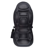Dunlop Autositz-Massagekissen mit Heizfunktion – 4 Massagemotoren und 1 Heizelement – Anschluss an den Zigarettenanzünder im Auto – Schwarz
