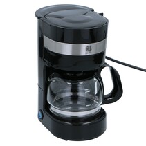 Kaffeemaschine 24V - Auto, Wohnmobil, Boot und LKW - Filterkaffee - Warmhaltefunktion - Schwarz