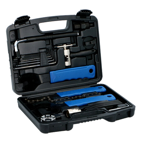 Kinzo Bicycle repair set - All-in-1 - 21-piece - In a handy case