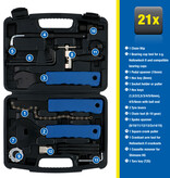 Kinzo Bicycle repair set - All-in-1 - 21-piece - In a handy case