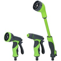 3-Piece Spray Head Set Garden Hose - Spray Gun, Spray Gun and Extendable Spray Head 15"