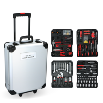 Tool set - 187 pieces - Aluminum tool case