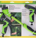 Kinzo 3-teiliges Sprühkopf-Set für Gartenschlauch – Spritzpistole, Spritzpistole und ausziehbarer Sprühkopf 15 Zoll