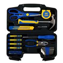 Tool set - Tool case - 39 pieces - Plastic case - Tools for Household Use