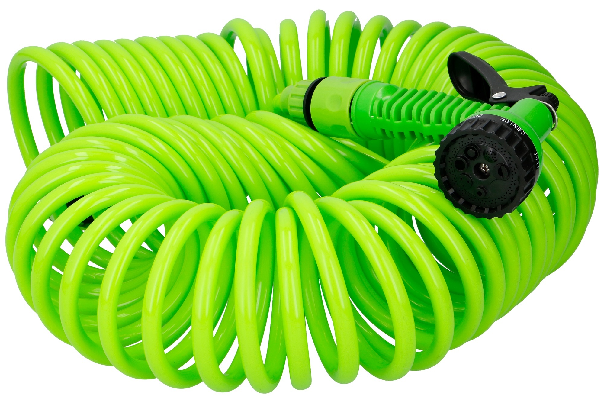 15m Flat Hose With Reel And 7 Dial Funcation Hose Nozzles, Yuyao Gaozhan  Garden Tools Co., Ltd.