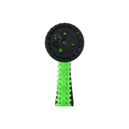 Kinzo Flexible Garden Stroke 15 Meter - Incl. Spray head and quick coupling - 7 spray functions - Spiral hose - UV-resistant - PVC - Green