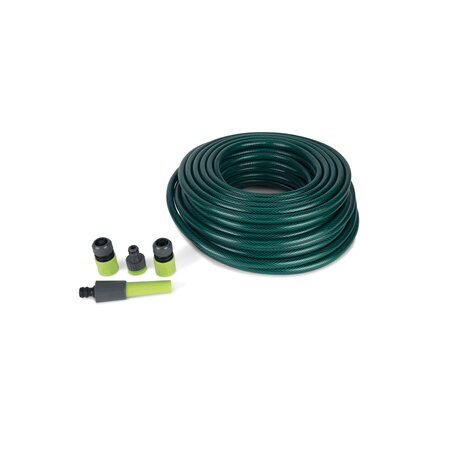 Kinzo Garden Garden Hose - 30 Meters - with Sprayer and Connectors - 5-Piece