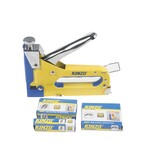 Kinzo Tacker Stapler - incl. 1500 Nails and Staples - for Carpet and Wood - Infinitely Adjustable