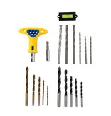 Kinzo Drill set and bit set - 50 pieces - Wood drills, metal drills and concrete drills - Bits for, among others, Allen and Torx - in case