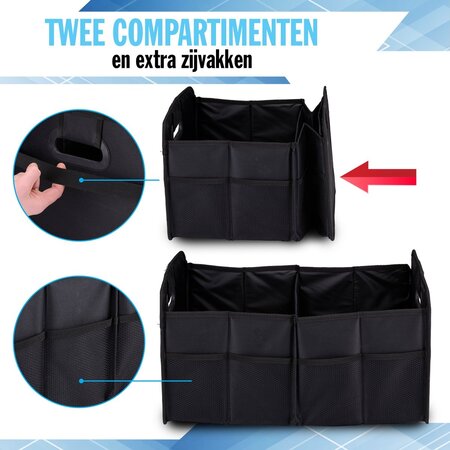 All Ride Trunk Organizer - Foldable - Auto Accessories - Black