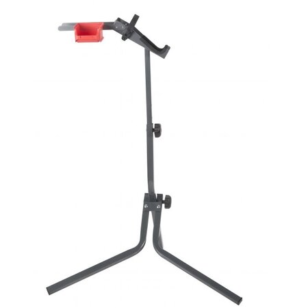 Dunlop Bicycle repair stand - Height adjustable 95 to 105 CM - Max. Carrying capacity 20KG - Incl. Storage box tools - Metal - Black