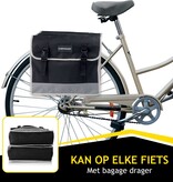 Dunlop Dubbele Fietstas - Zwart - 26 l