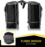 Dunlop Doppelte Fahrradtasche - Schwarz - 26 l