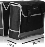 Dunlop Doppelte Fahrradtasche - Schwarz - 26 l